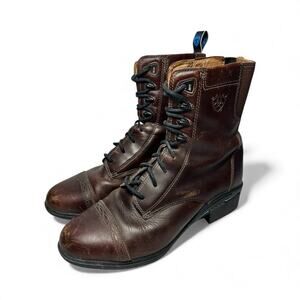 ARIAT Heritage IV Paddock Brown Leather Laceup Boots Women's Size 9.5B 56326